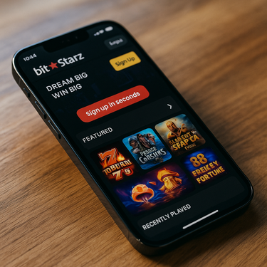 BitStarz - Plateforme Mobile - Design Responsive pour la Belgique